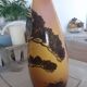 Vase en faïence, signé