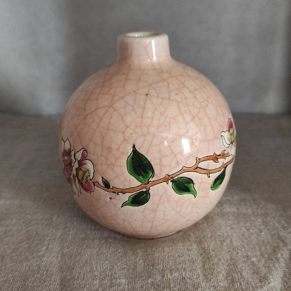 Longwy Enamel ball vase