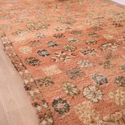 Peach Vintage Moroccan Rug 180 x 305 cm, Berber Wool Rug, Handmade Boho Rug