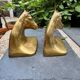 Pair of brass Art Deco horse bookends