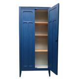 1940s Parisian blue paneled wardrobe