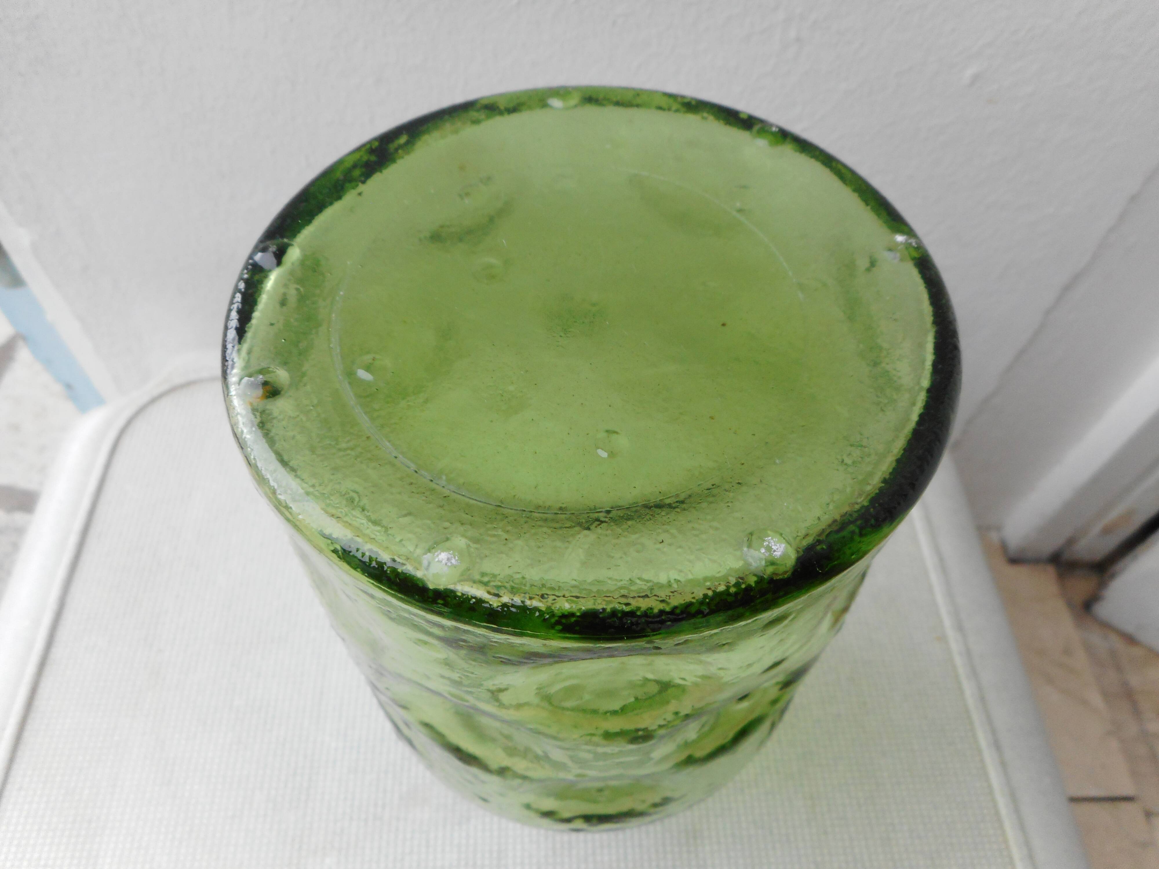 Vintage molded glass decanter