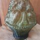 Italian carafe genius glass bottle from Empoli 60s 70s.