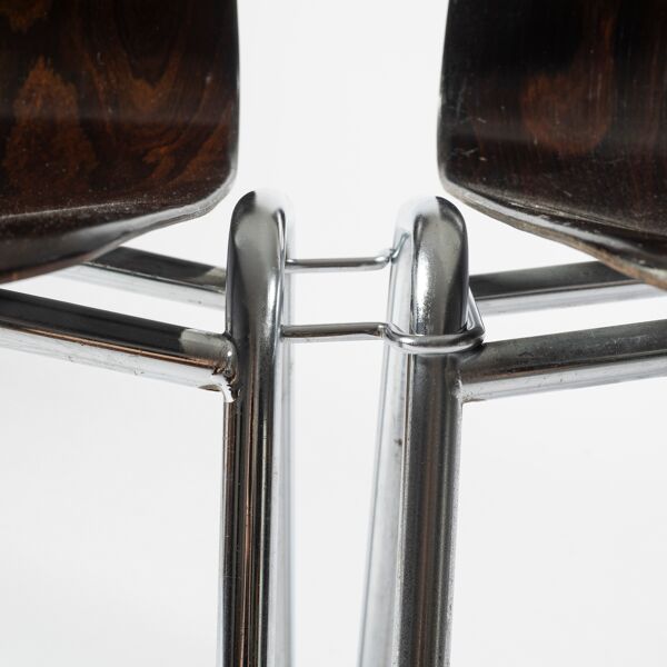 Lot de 4 chaises Galvanitas S26, années 1960