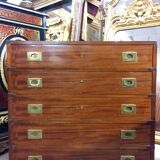 Commode de marine en acajou fabrication vers 1940