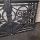 Art Deco coat rack wardrobe in wrought iron from the 1930s.
