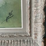 Old painting, portrait of a dancer