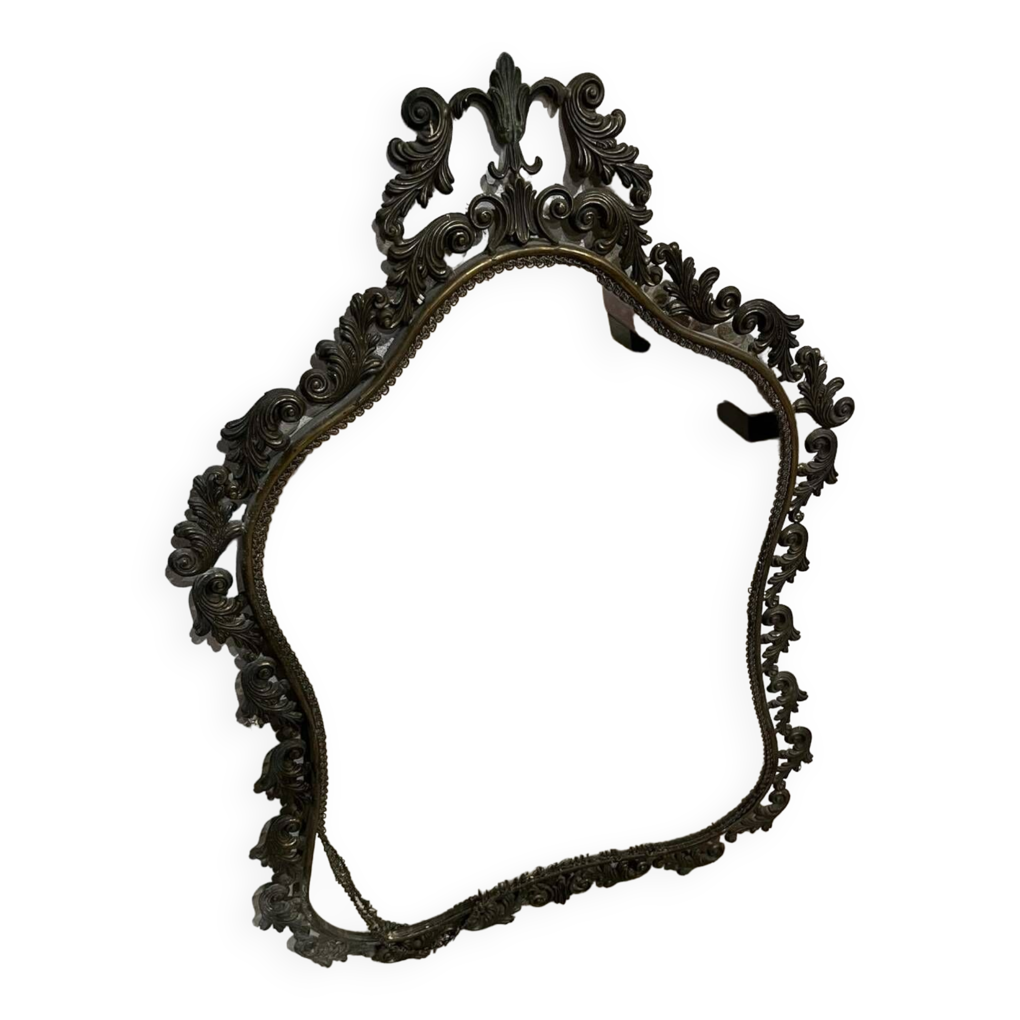 Large brass mirror 1930s/40s