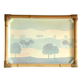 Plateau de service catherine escalon fibre de verre vintage