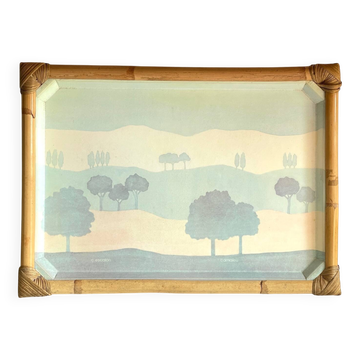 Catherine escalon vintage fiberglass serving tray