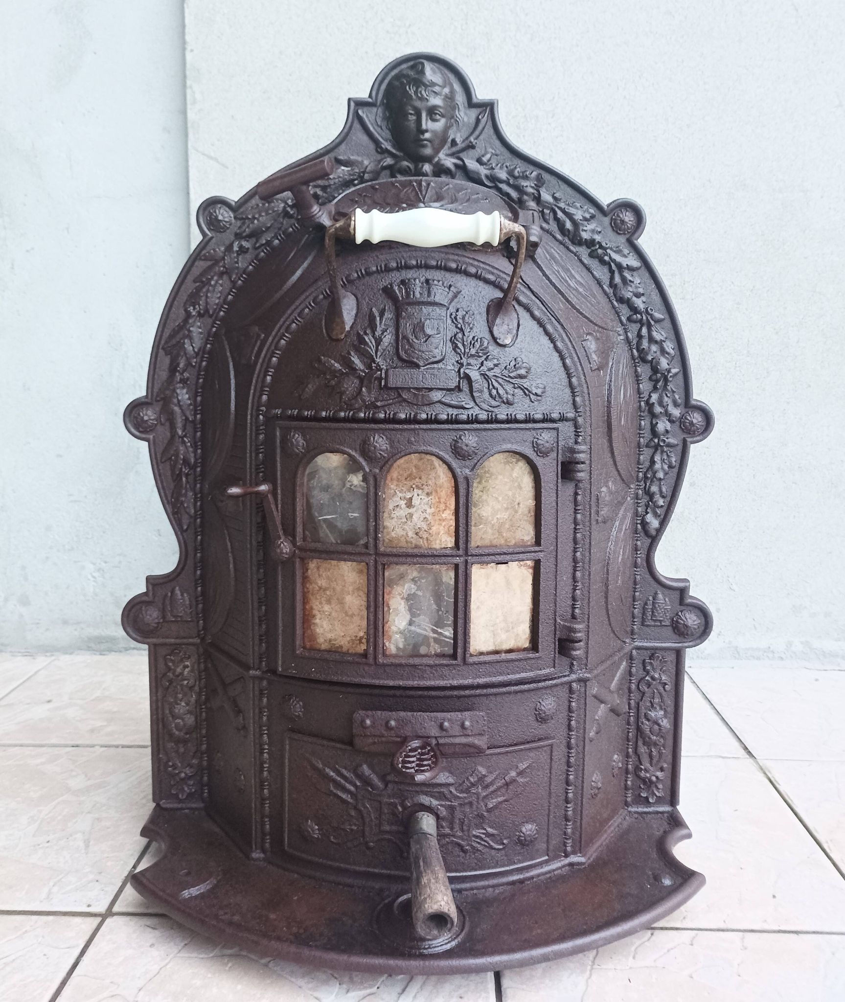 Napoleon iii cast iron wood or coal stove la parisienne