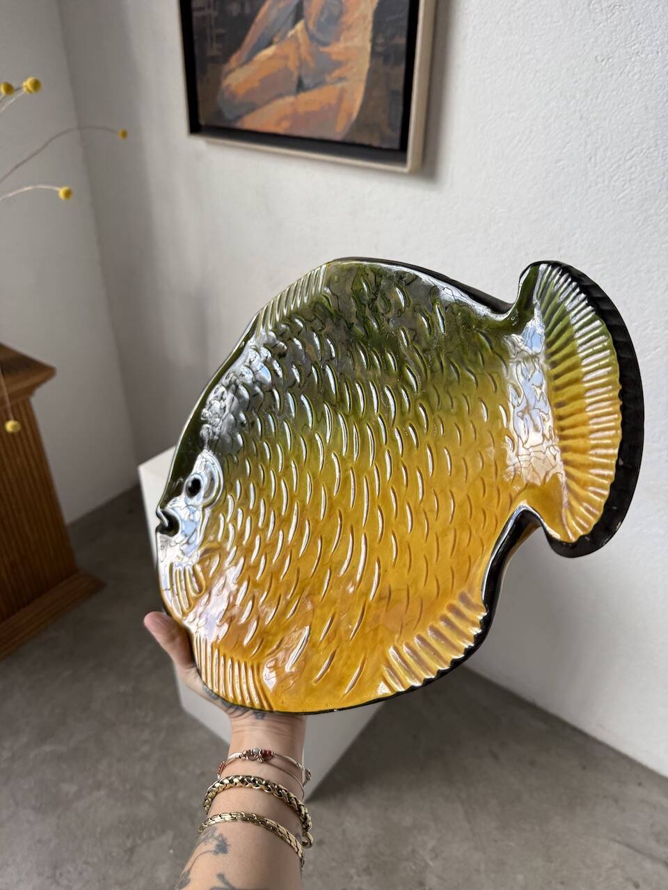 Serving plate "fish" Vallauris