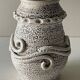 Art Deco crisp earthenware vase, Primavera, Cab, Besnard