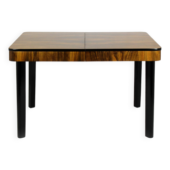 Restored Walnut Folding Dining Table by Jindřich Halabala for Drevotvar, 1940s