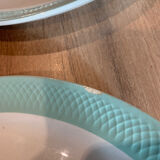 2 plats ovales vert vintage