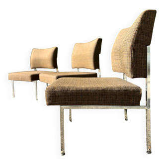 Set of 3 1960s armchairs