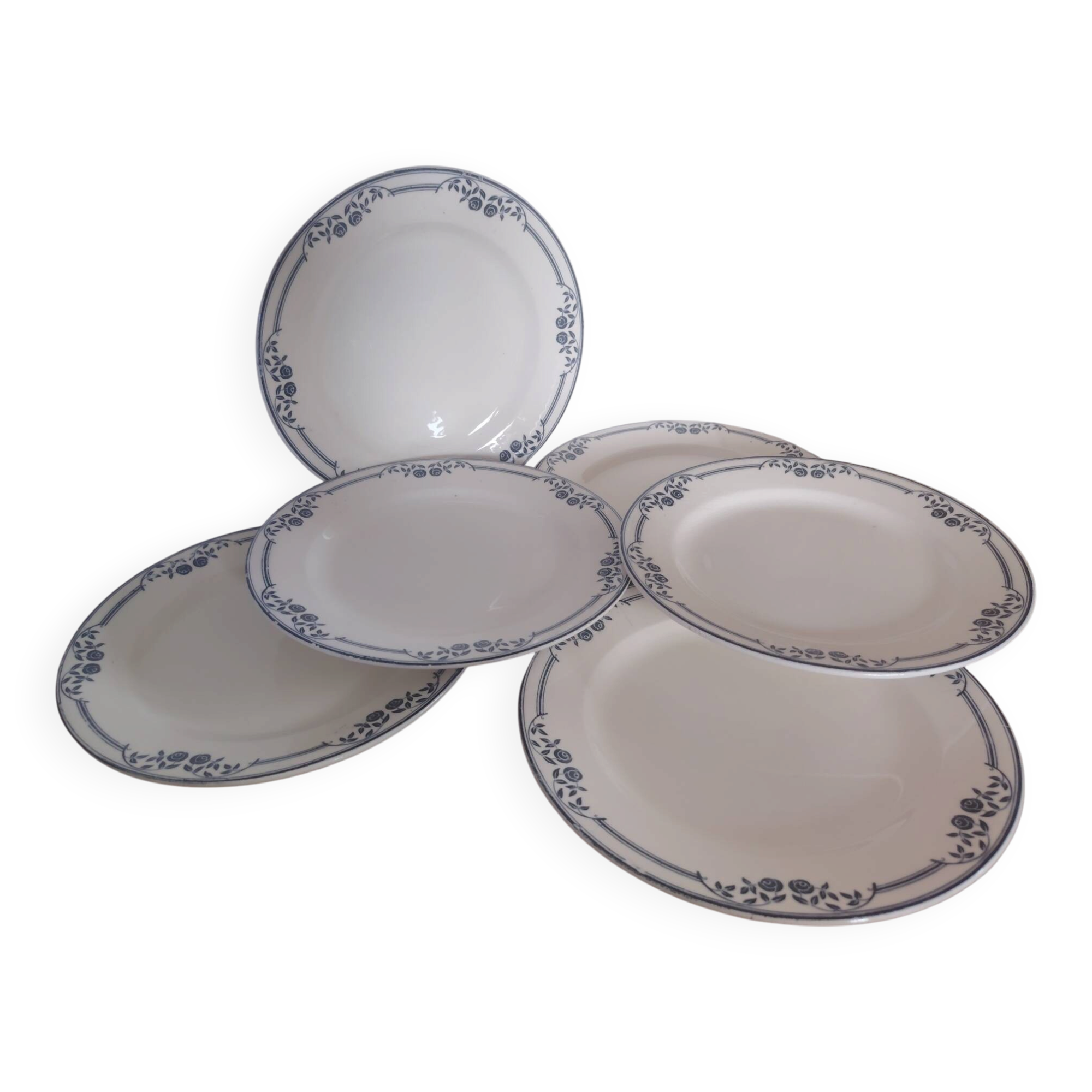 Flat plates ironstone Saussure