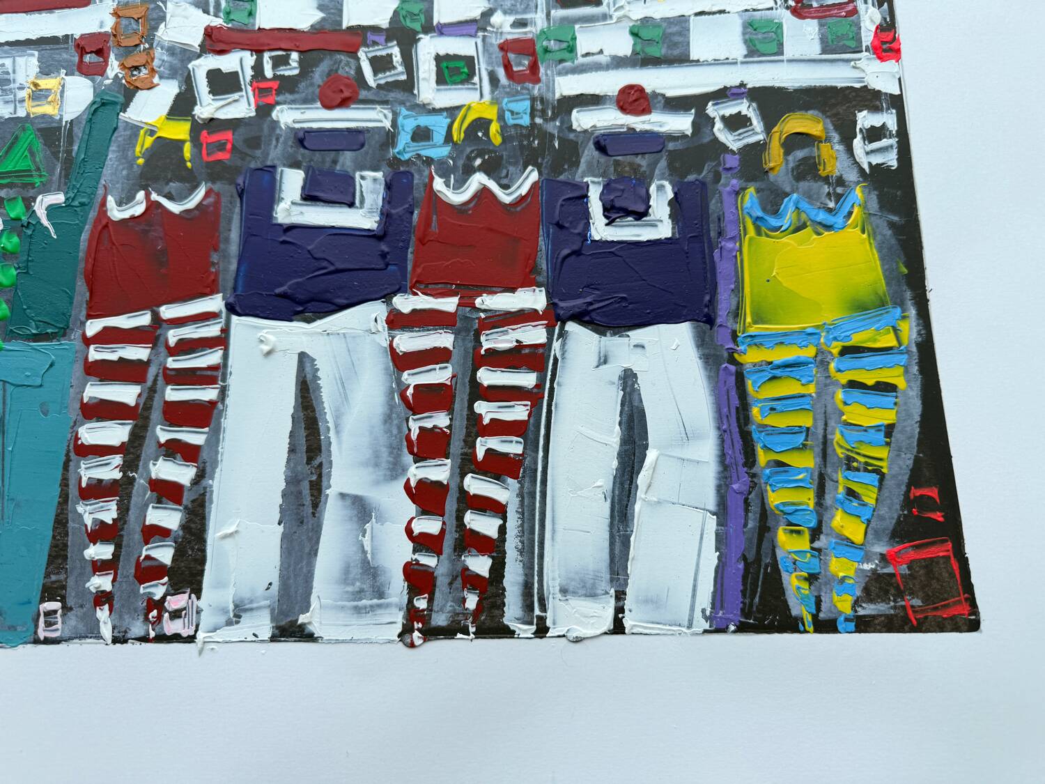 Michel Godjevac – Café des Arts (2008) Original painting signed and d