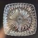 Old 4-compartment dish, servant, very thick glass vintage