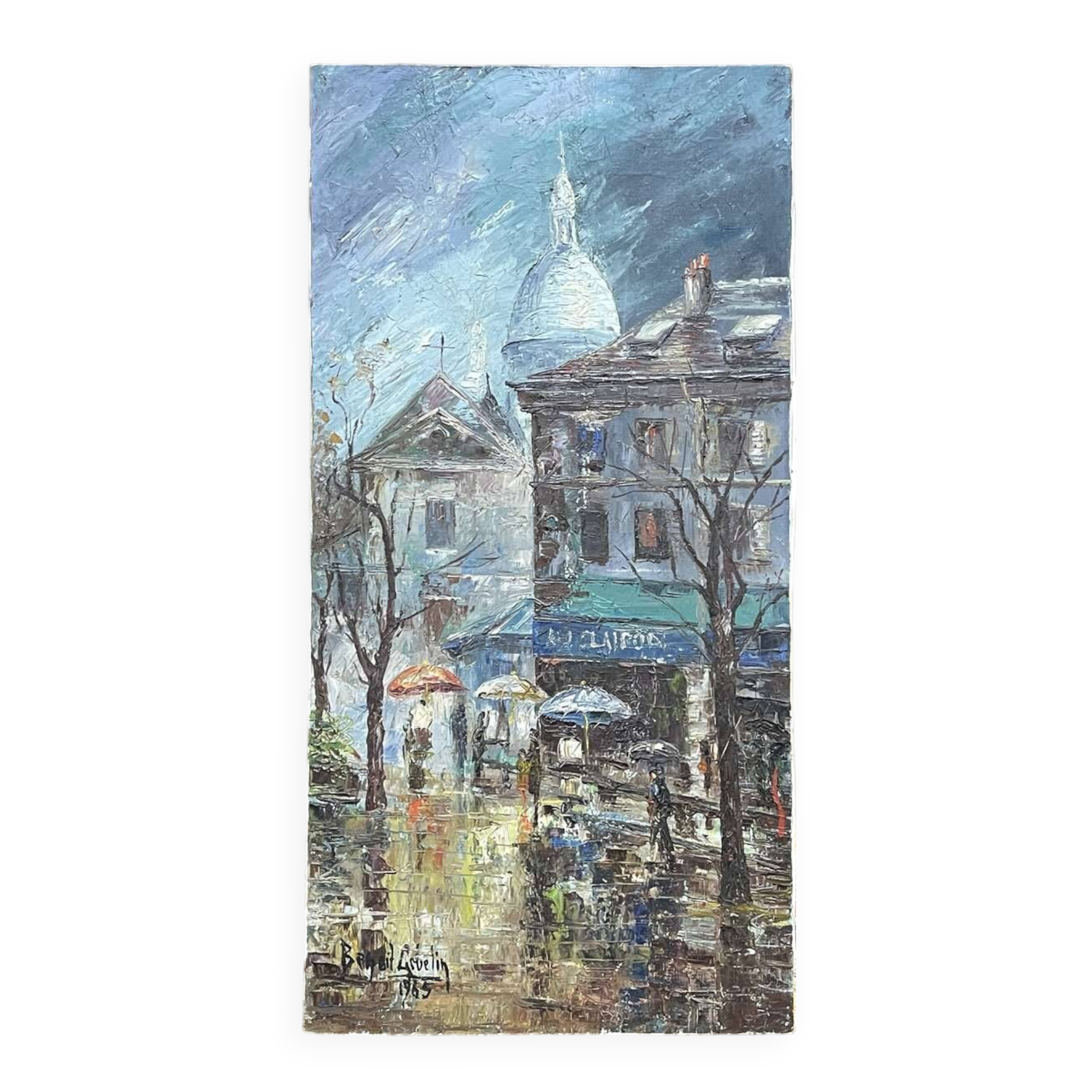 Oil on canvas by Benoît Gebelin (20th century) and dated 1965.