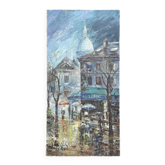 Oil on canvas by Benoît Gebelin (20th century) and dated 1965.