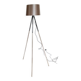 Reading floor lamp on black tripod tripod Christian Ghion style