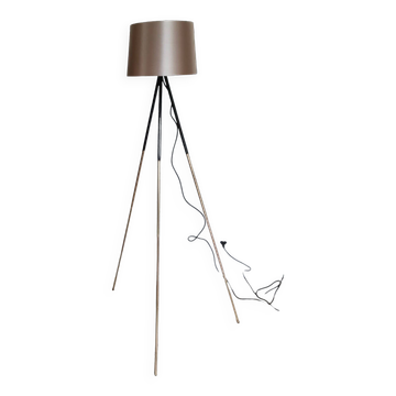 Lampadaire liseuse sur trépied tripode noir style Christian Ghion