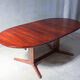 Danish oval rosewood dining table, 1960s