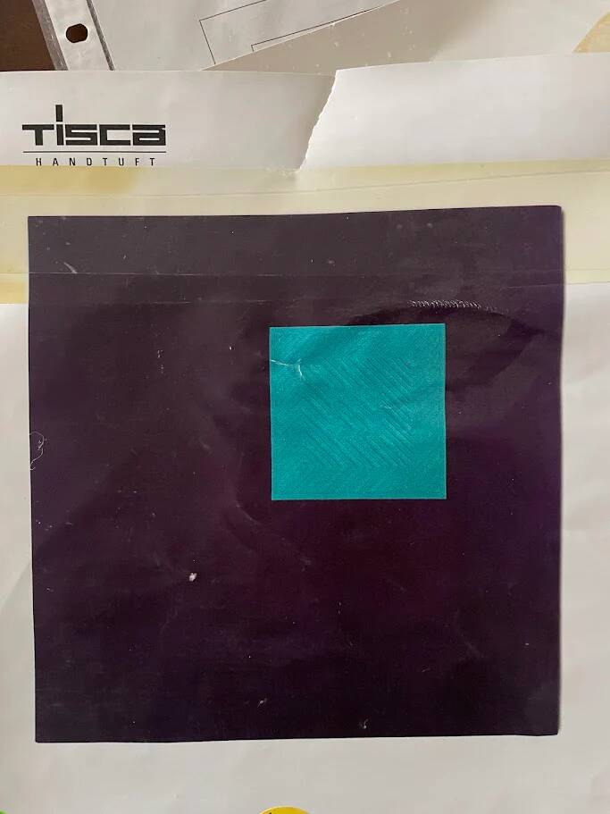 "Window" Hand-tufted rug by Tisca Switzerland 1990s