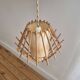Vintage rattan pendant light