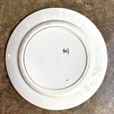 Creil & Montereau round ironstone dish, "Marine" service