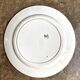 Plat rond Creil & Montereau en terre de fer, service "Marine"