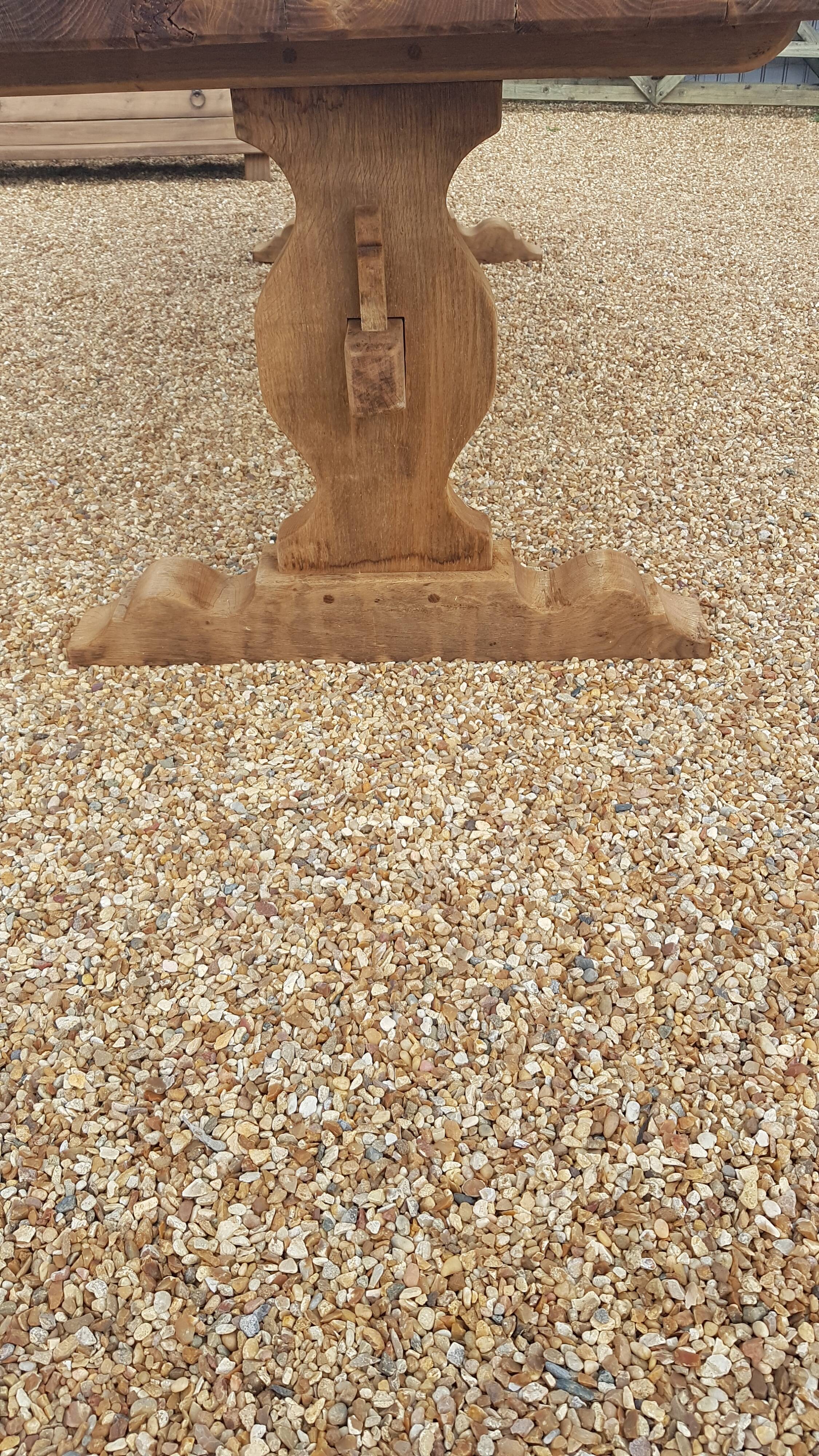 Monastery style table in solid oak