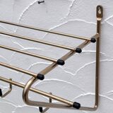 Gold metal coat rack