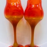 2 verres faits à la main par le professeur Zbigniew horbowy