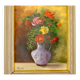 Original Swedish oil on panel "Flowers" by Regran - Vintage & Framed