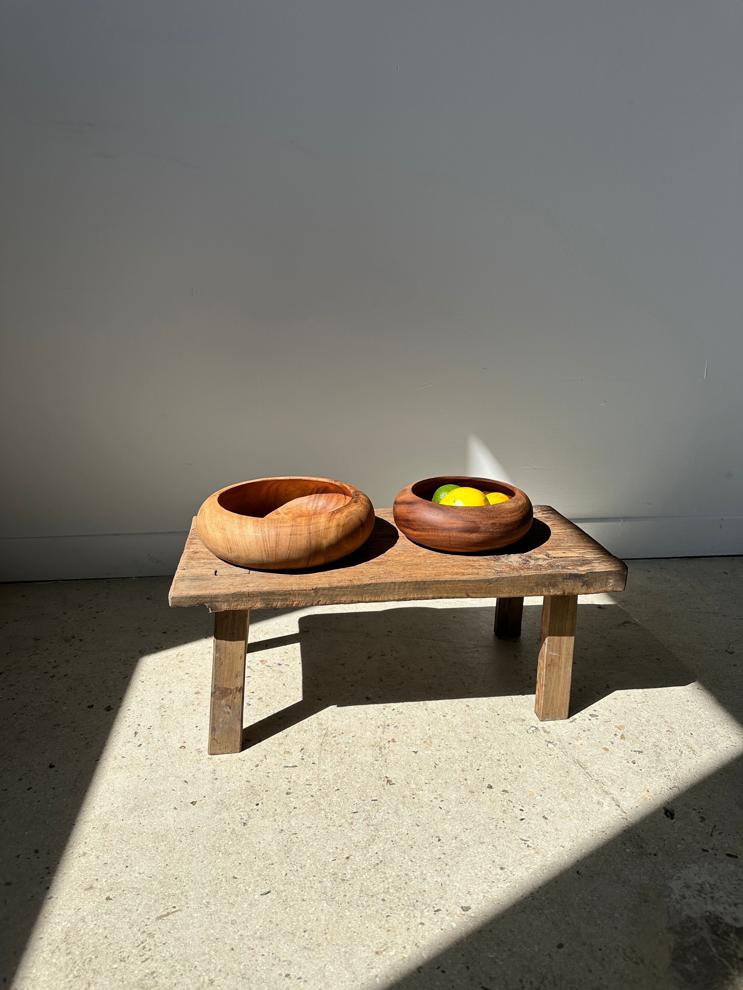 Bowl or monoxyl teak cut d:25.5