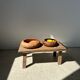 Bowl or monoxyl teak cut d:25.5