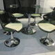 Ensemble table et 6 chaises tulipe Roche Bobois 1970