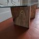 Table basse Ligne Roset des années 80 en marbre rose