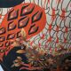Panneau décoratif mural imprimé sur toile signé Jean Lurçat "Le coq tapageur"