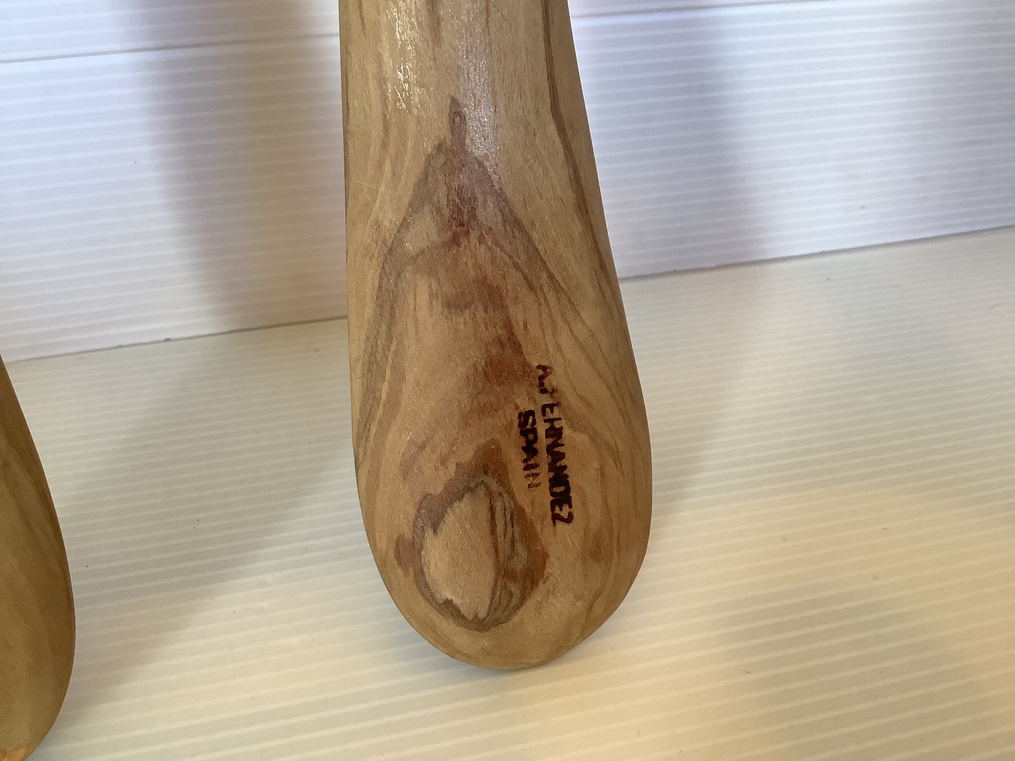 Olive wood salad cutlery