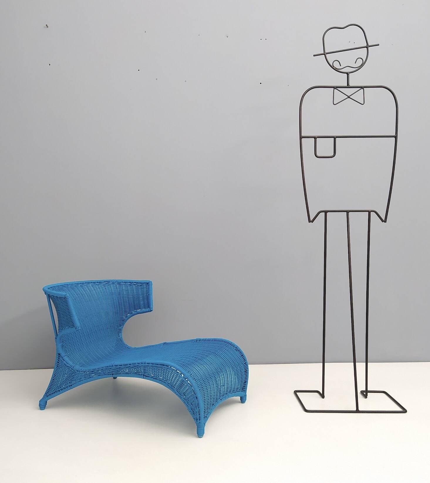 Sky Blue Low Longue Chair By Monika Mudler for IKEA, 2001