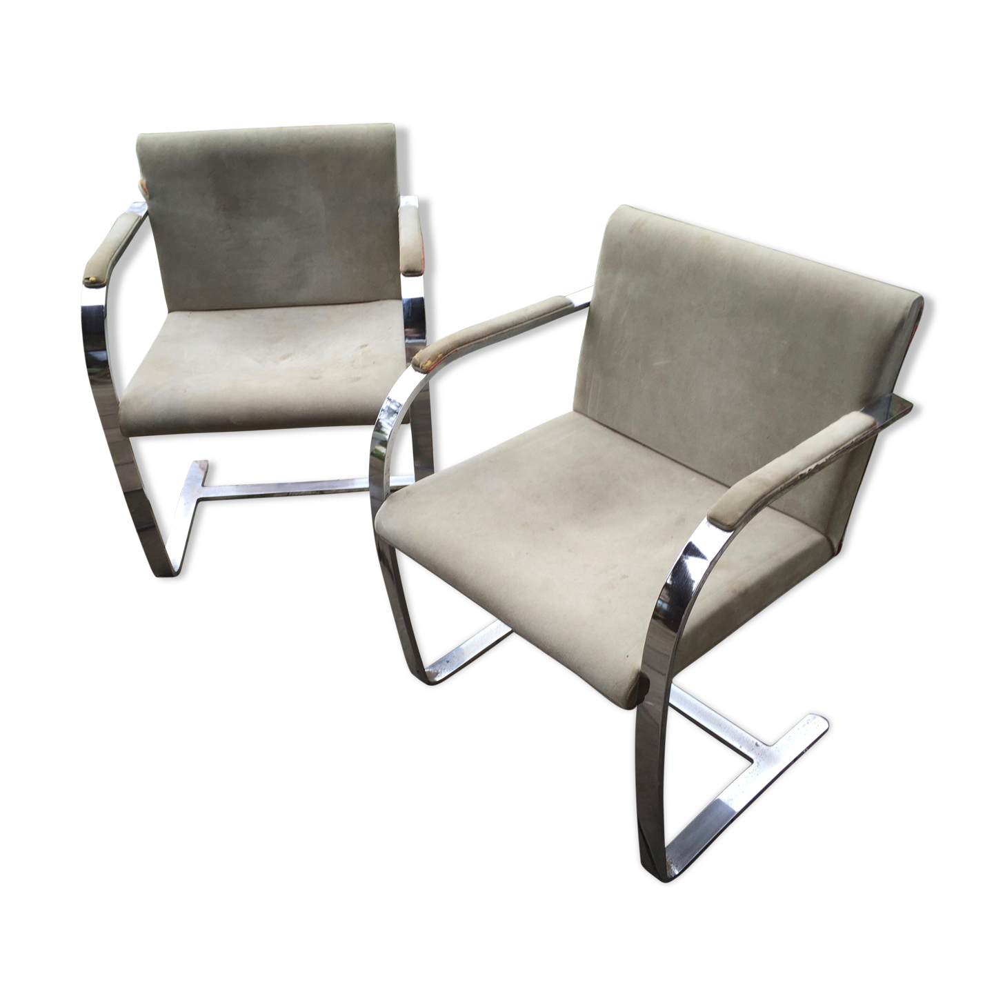 Paire de fauteuils Brno de Ludwig Mies van der Rohe