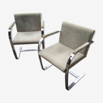 Pair of Brno armchairs of Ludwig Mies van der Rohe