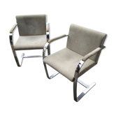 Pair of Brno armchairs of Ludwig Mies van der Rohe