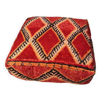 pouf marocain vintage, pouf marocain Beni ourain, pouf berbère,