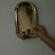 Single mid-century Swedish brass sconce