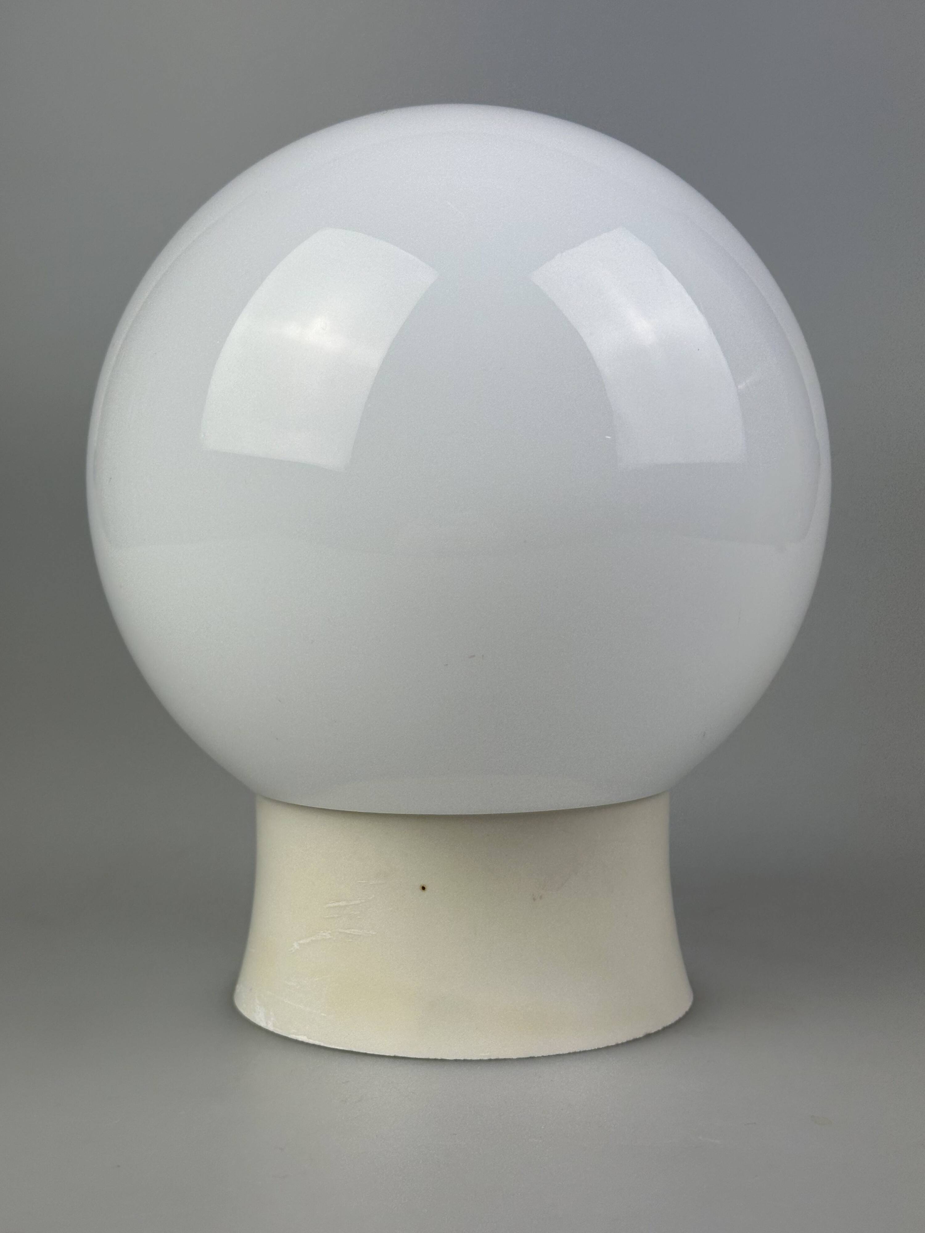 50s 60s lamp light wall lamp cellar lamp plastic & glass Bauhaus