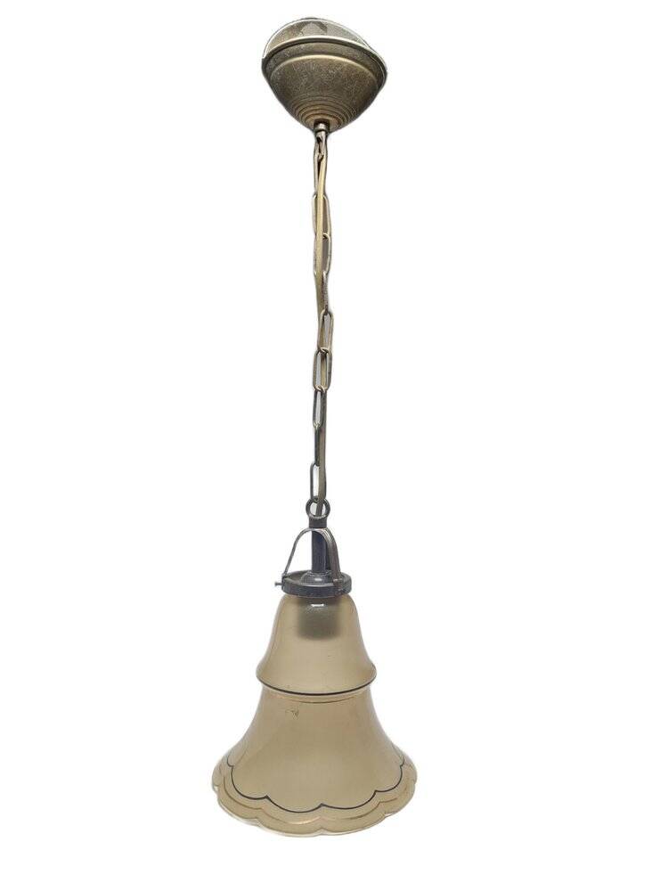 Art Deco pendant lamp, Belgium, 1950s